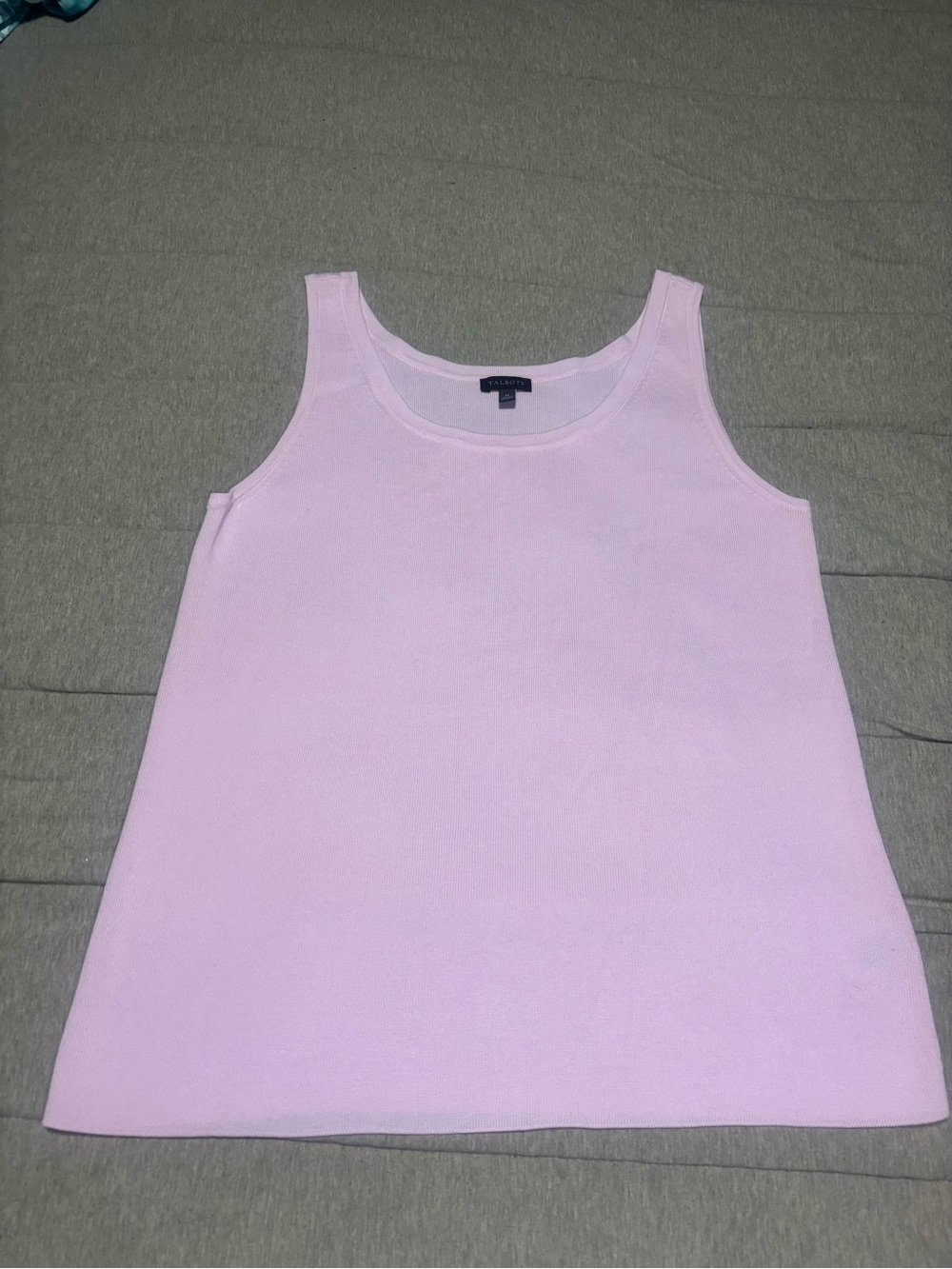 Talbots Pale Pink Scoop Neck Tank